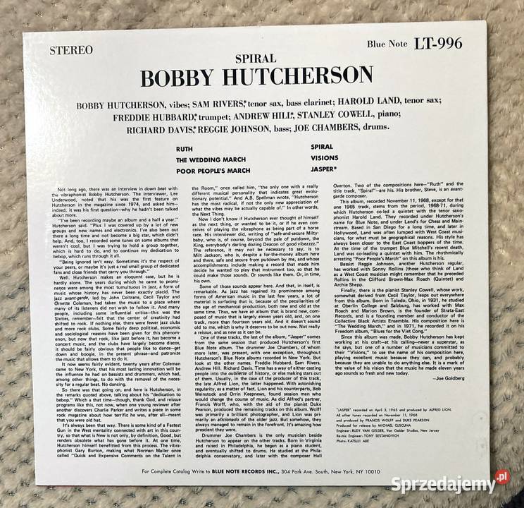 Bobby Hutcherson Spiral sprzedam