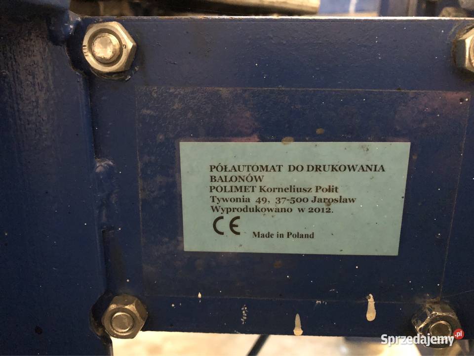 Sitodrukdrukarka karuzelowa do balonów Lubawka