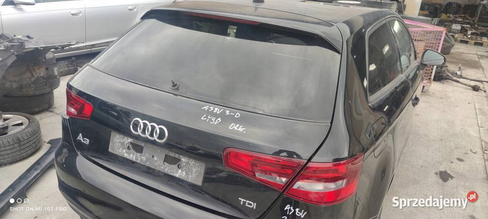 KLAPA TYŁ TYLNA AUDI A3 8V3 3 DRZWI LY9B Przystajń