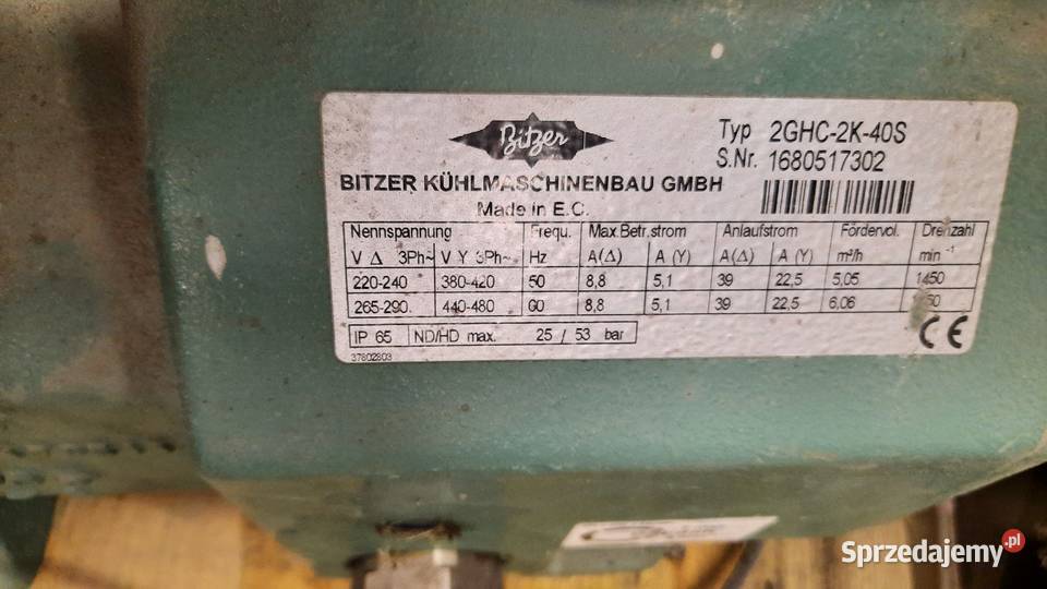 Sprężarki Chłodnicze Bitzer 9 Dębica