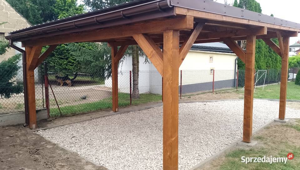 Wiata 5x5m z dachem jednospadowym Zadaszenie Myślenice sprzedam