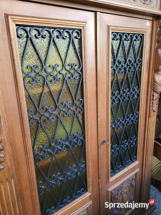 Biblioteka rzeźbiona antyk Antyki Rybnik