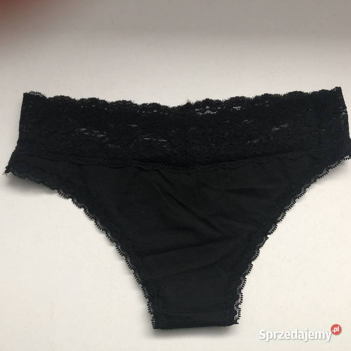 czarne majtki xs 34 Censored koronka z koronką