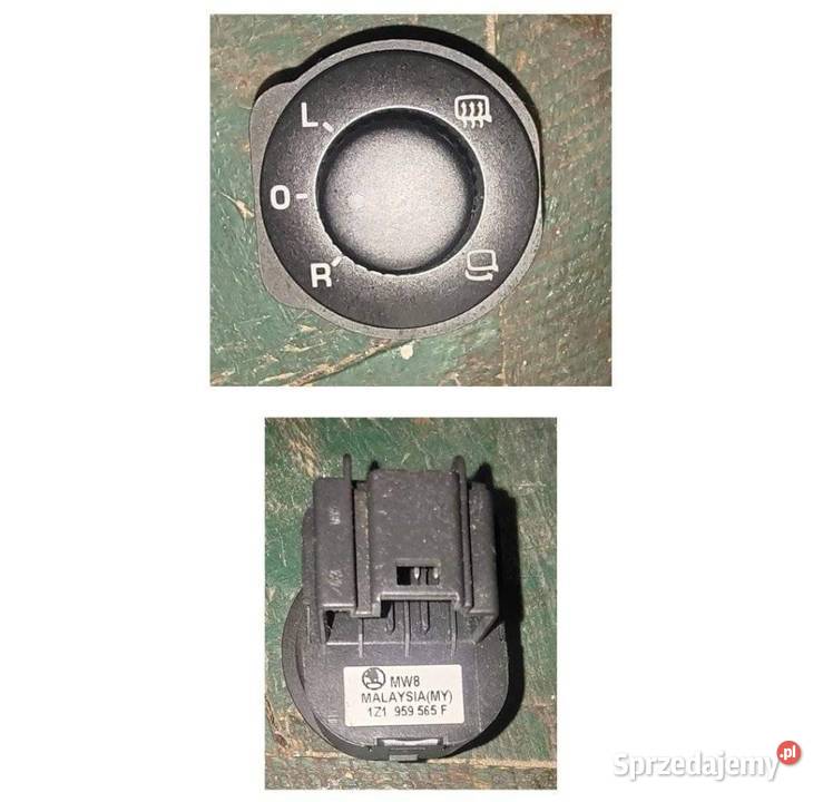 Przełącznik lusterek z opcją składania Skoda osobowe mazowieckie Warszawa