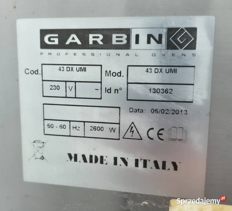 Piec garownik 104251 Gastronomia