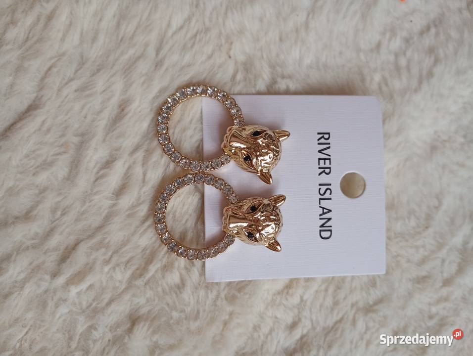 RIVER ISLAND Bogato zdobione kolczyki tygrysy Kraków