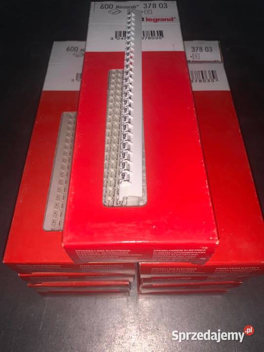 Legrand OZNACZNIK MEMOCAB BIAŁE CYFRY 9 X600 sprzedam