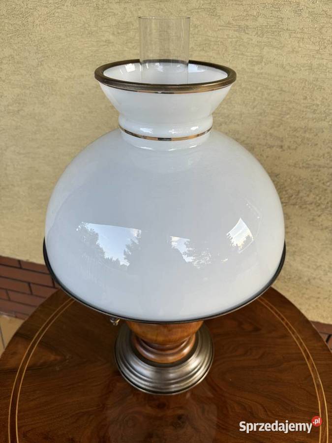 Duża stylowa lampa stołowa nocna biurowa lampka Garwolin