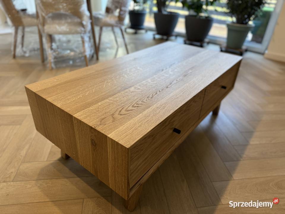 Ława dębowa z szufladami Stoliki kawowe i ławy Złochowice