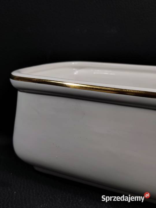 Ceramiczna osłonka kaktusiarka vintage lata 6070 Poddębice