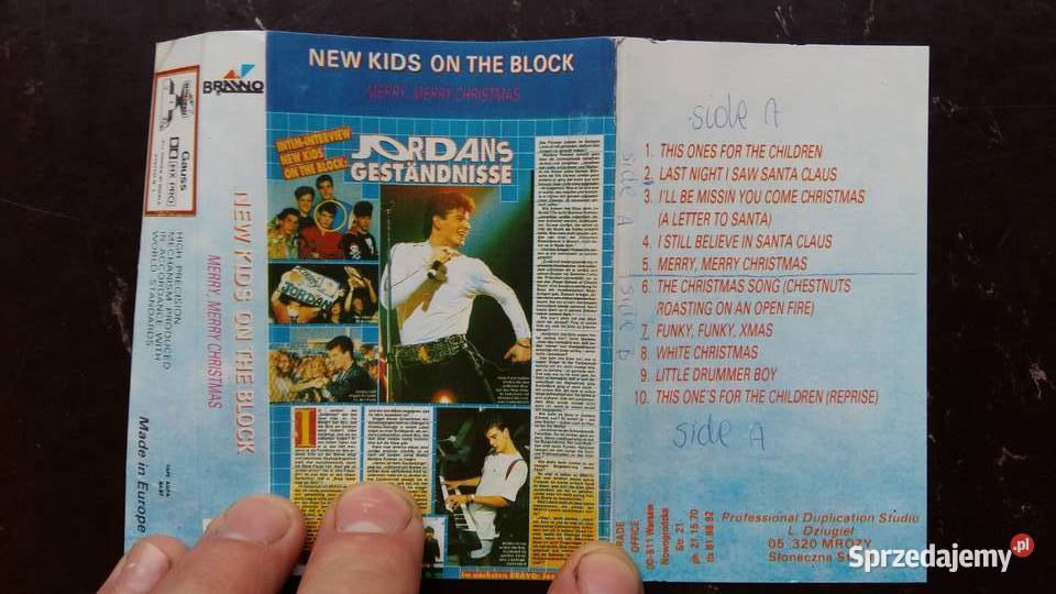 Kaseta magnetofonowa NKOTB Merry merry christmas Płyty i kasety Siemiatycze sprzedam