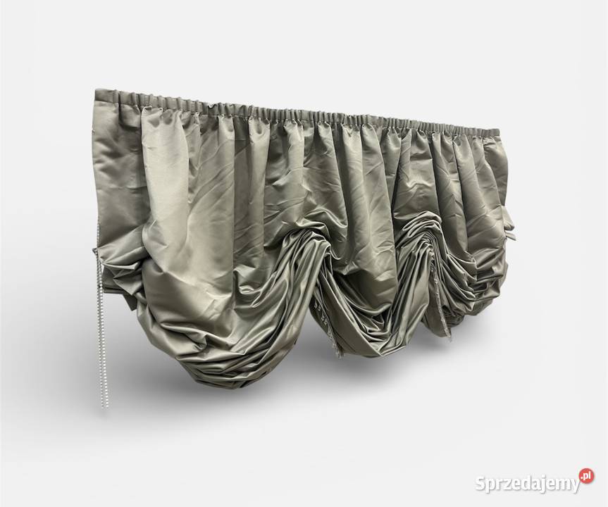 Zasłona rzymska austriacka drapowana koraliki Białe Błota