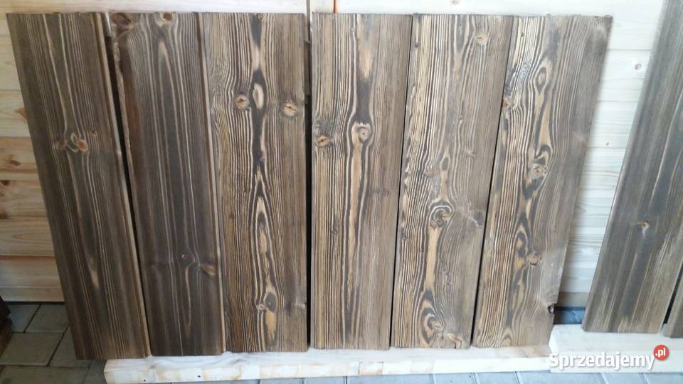 Deski szczotkowane postarzane taras podbitka Raszówka