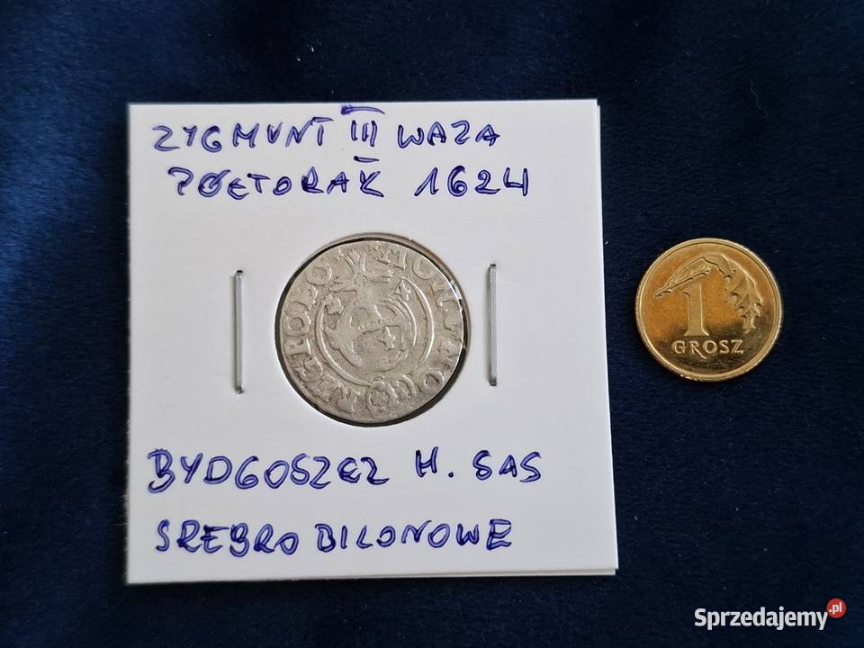 1 Półtorak Zygmunt III Waza Bydgoszcz 1624 Numizmatyka Wejherowo