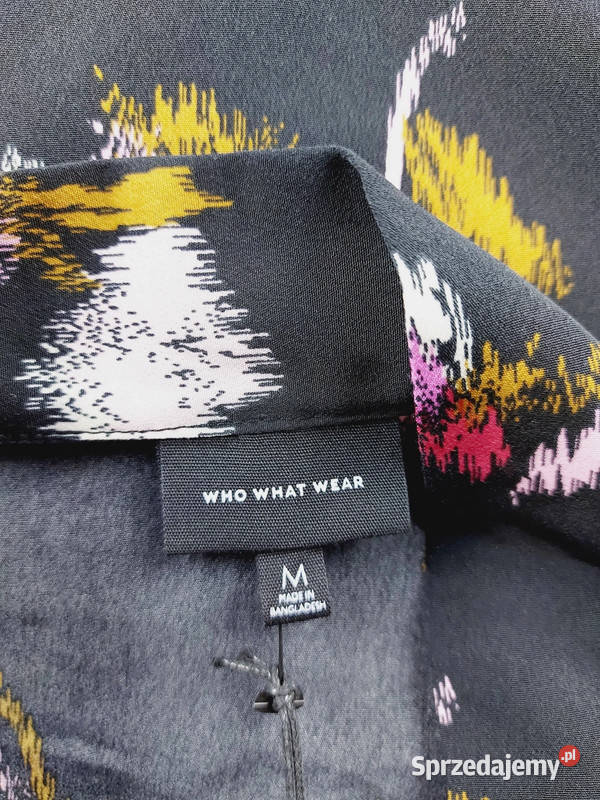 Nowa koszula długi rękaw w kwiaty na guziki Bluzki i koszule