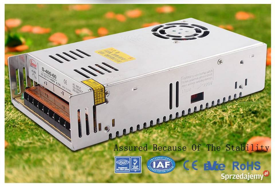 Zasilacz impulsowy 400W AC 110230V na 60V Elektronika