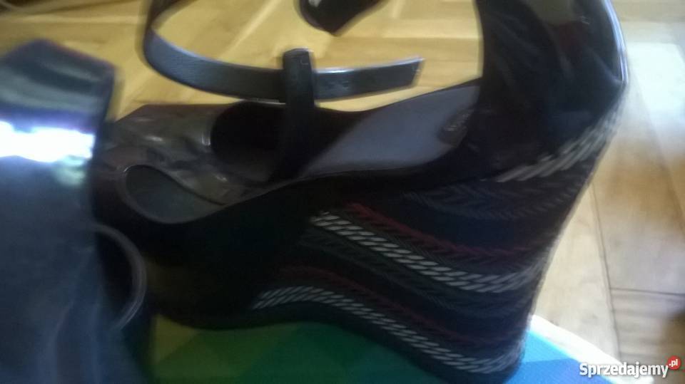 Melissa Peace 38 czarny koturny sandały Rozmiar 38 Warszawa