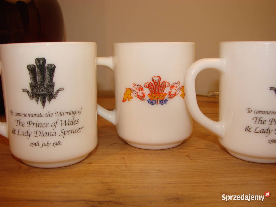 Karol i Diana 1981r kubek Arcopal Porcelana i szkło Pruszcz Gdański