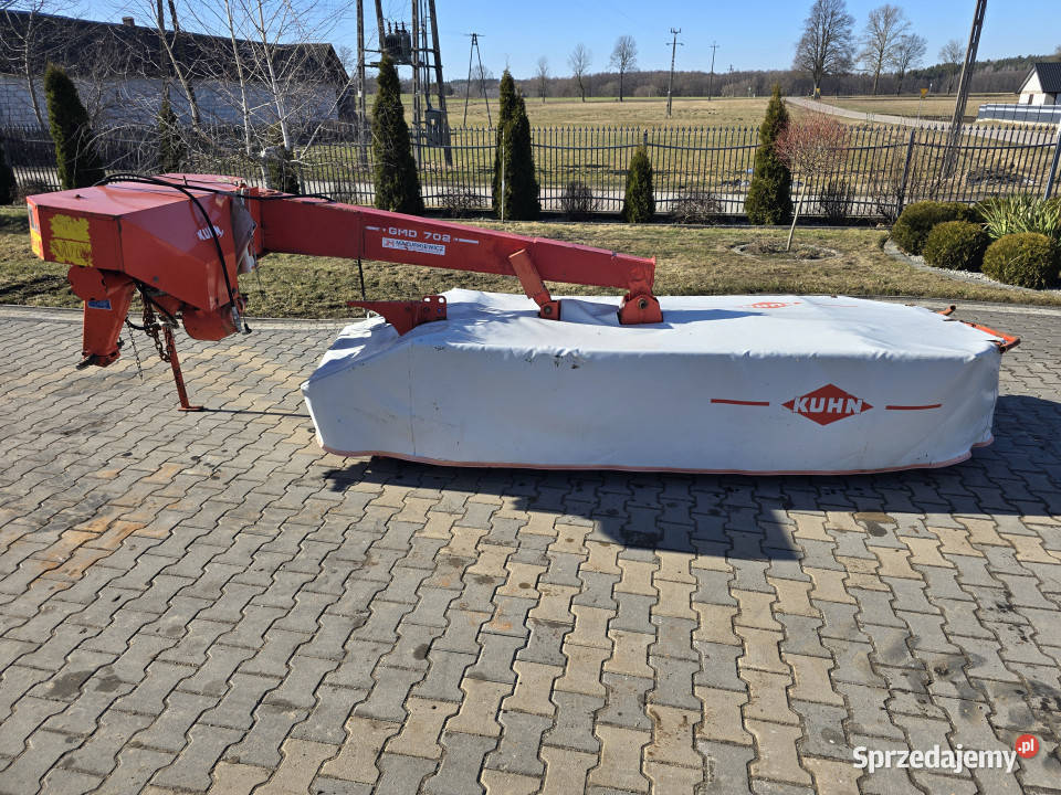 Kosiarka dyskowa KUHN GMD 702 280 m wałki dysk podlaskie Wizna