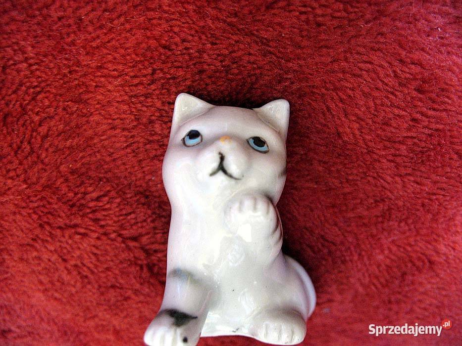 Kot mały uroczy kotek Figurka porcelana 4 x 4 x Figurki i rzeźby Siedlce sprzedam