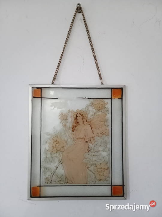 Stary witraż szklany Ełk