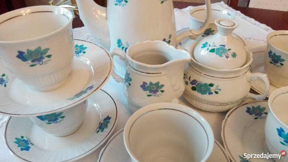 Serwis do kawy stara porcelana Włocławek Antyki, Sztuka, Kolekcje podlaskie Białystok
