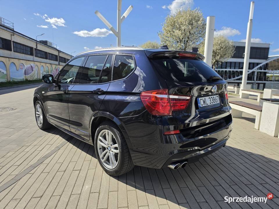 BMW X3 35d xdrive pakiet sportowy M bogato łopatki zmiany biegów kujawsko-pomorskie Włocławek
