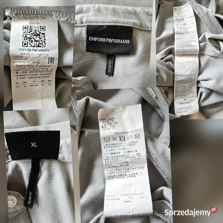 Emporio Armani koszulka polo rozmiar slim fit XL Lublin