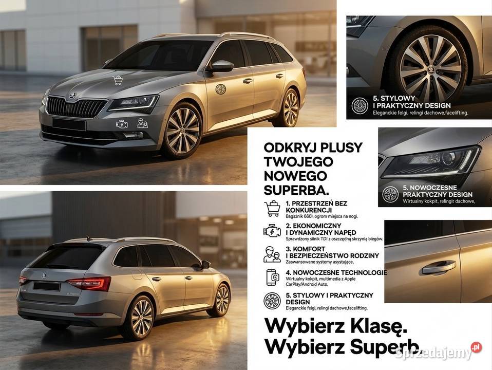 Skoda Superb III STYL doinwestowana Superb Świdnik