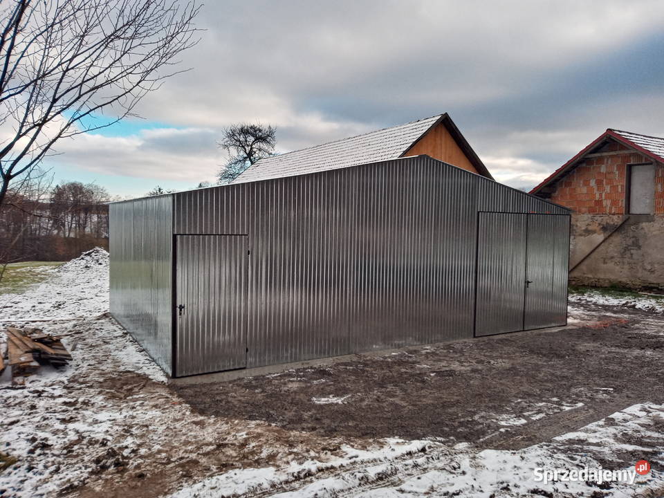Garaż blaszany 6x5 profil zamknięty Wadowice