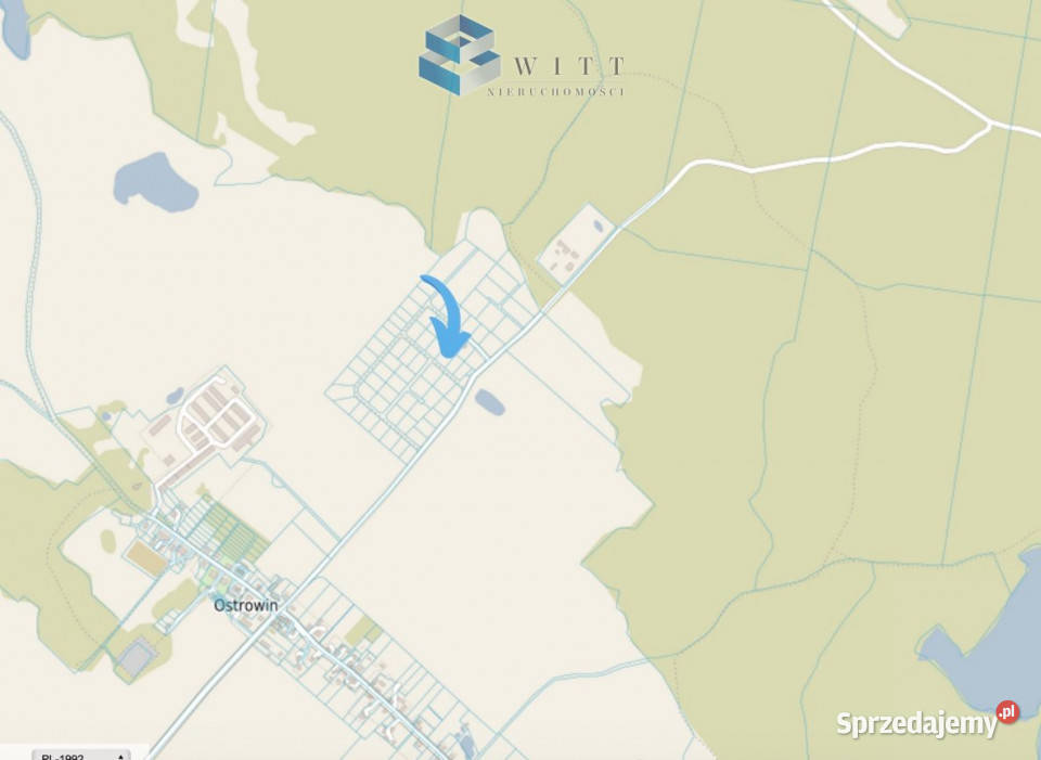 Działka 1499m2 Ostrowin