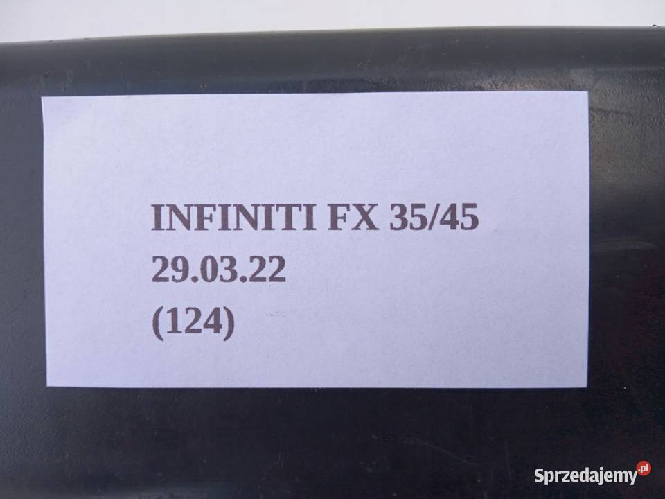DOLOT WLOT KANAŁ POWIETRZA INFINITI FX35 35 0308 wielkopolskie Nowy Tomyśl
