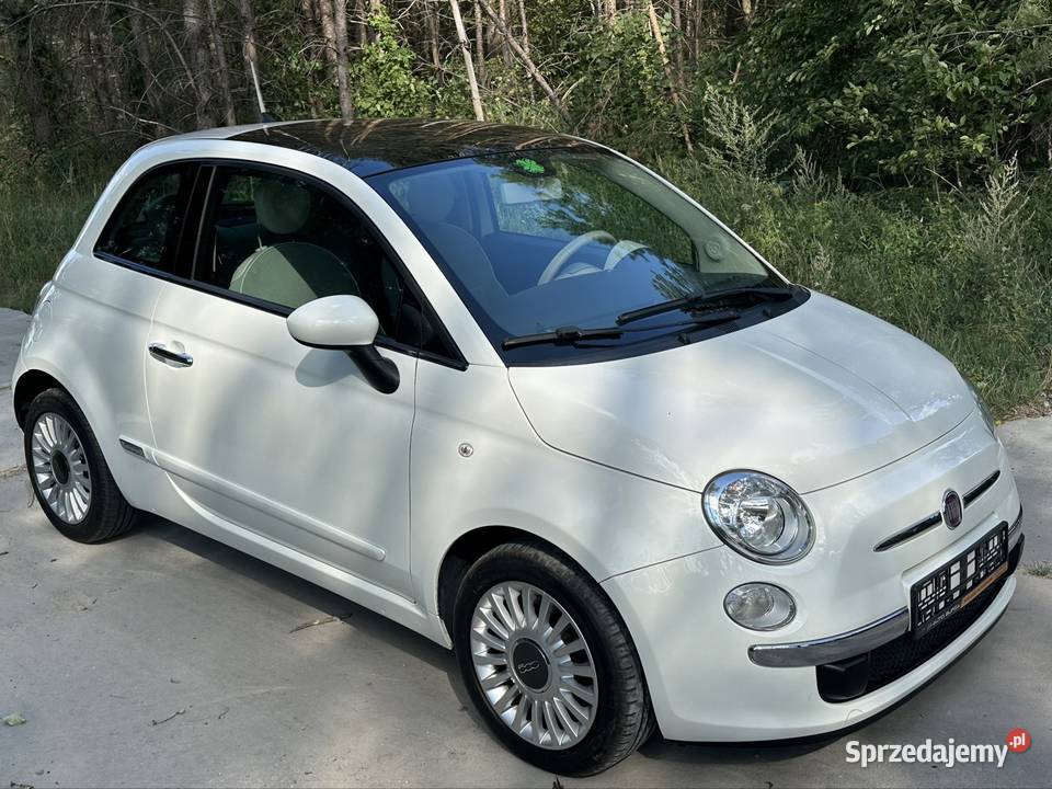 Fiat 500 12 biały panorama alufelgi