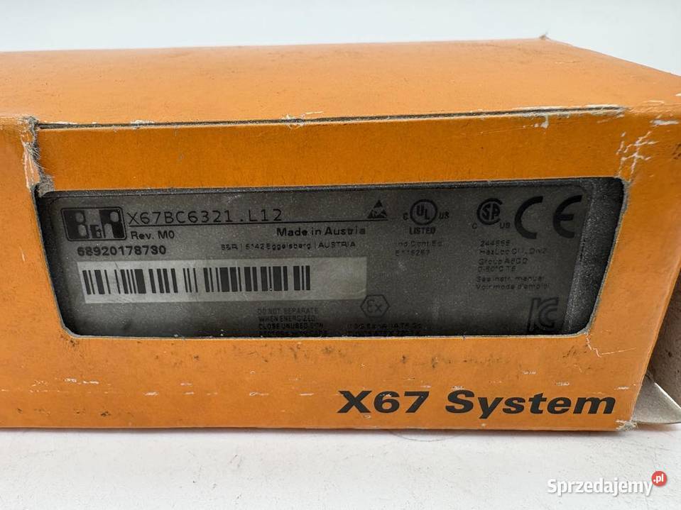 BR Automation X67BC6321L12 Rev M0 Bus controller Dom i Ogród