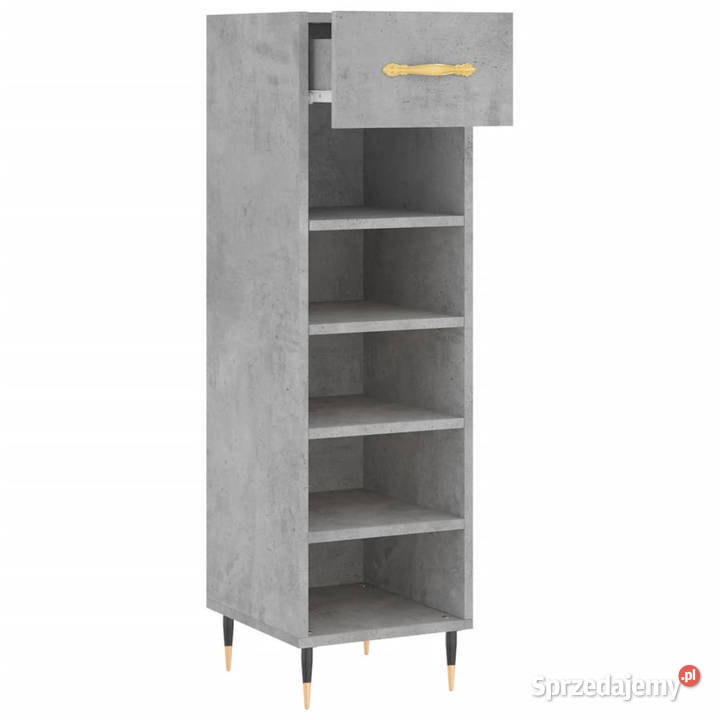 Szafka na buty szarość betonu 30x35x105 WM829656 Warszawa