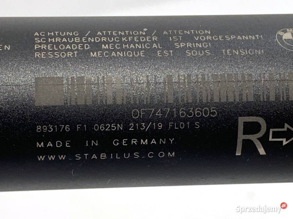 SIŁOWNIK TELESKOP KLAPY PRAWY BMW F39 7471636 15