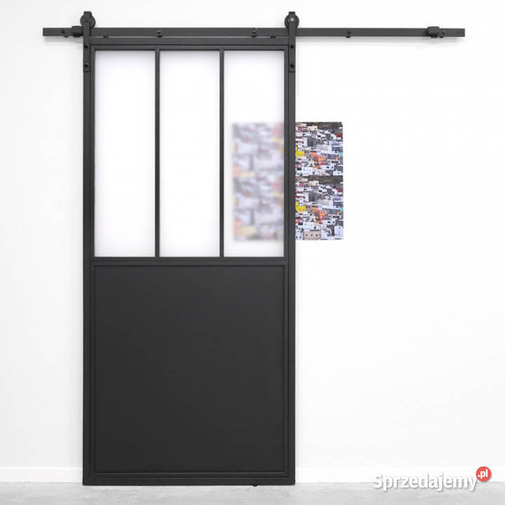 Drzwi przesuwne szklane loftowe AREZZO 100x210 210cm Chmielnik