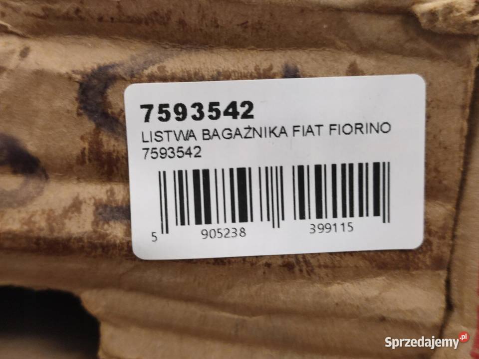 LISTWA BAGAŻNIKA FIAT FIORINO 19911993 NOWA