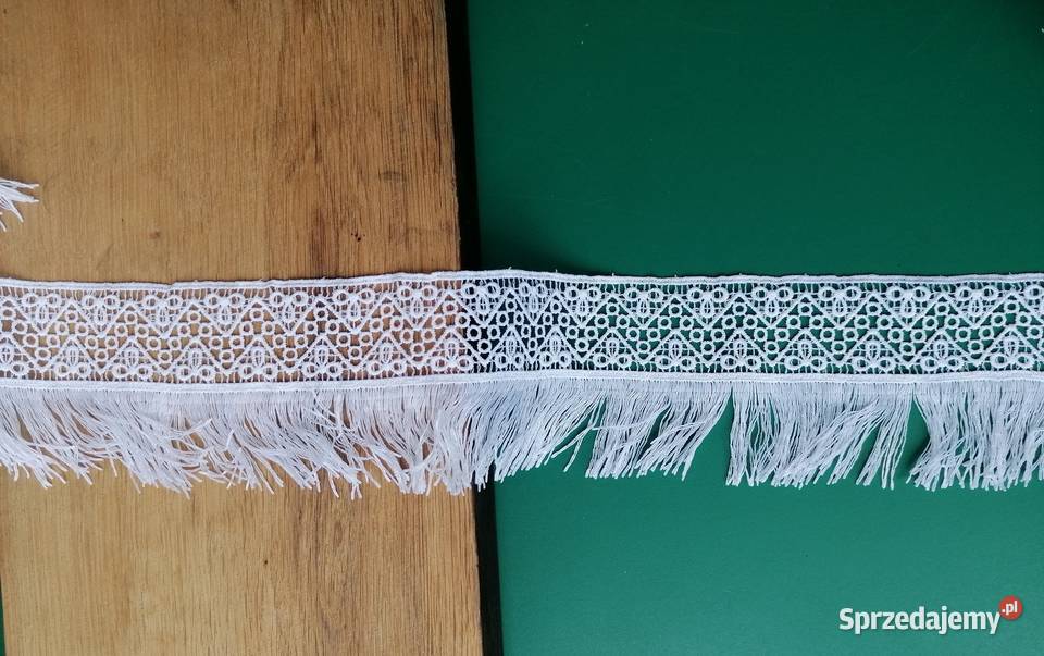 Gipiurowa taśma z frędzlami koronka boho Turek sprzedam