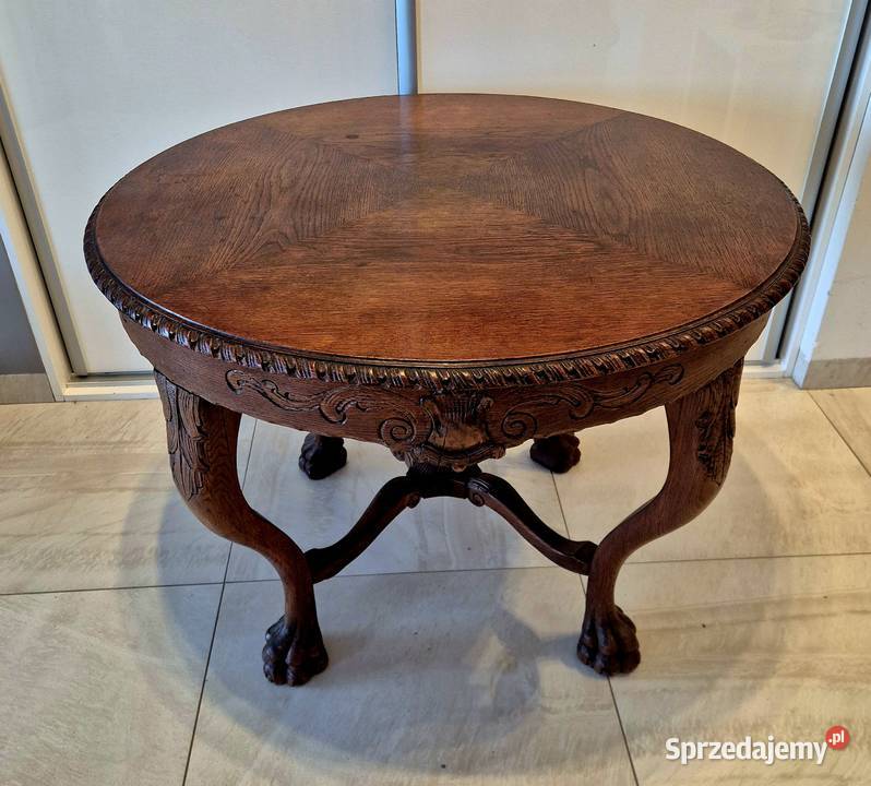 Stary zabytkowy stół ława lwie łapy Bydgoszcz