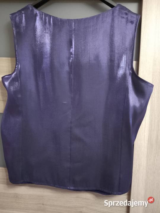 Bluzka gorsetowa fioletowa fioletowy Bluzki i koszule Łódź