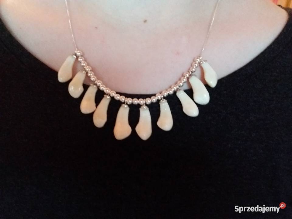 NASZYJNIK SREBRNY Z GRANDLAMI 2