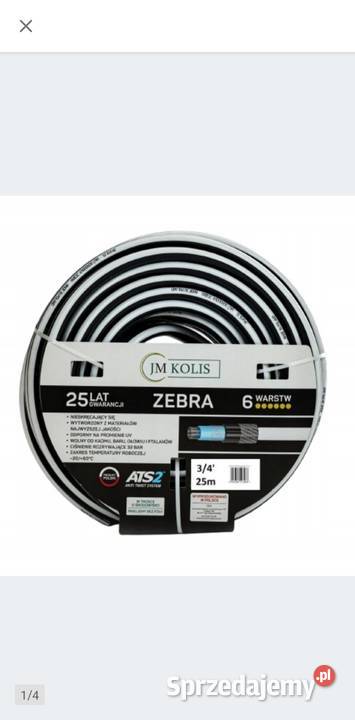 Wąż ogrodowy 34 25 m 6 warstwowy łódzkie Łęczyca