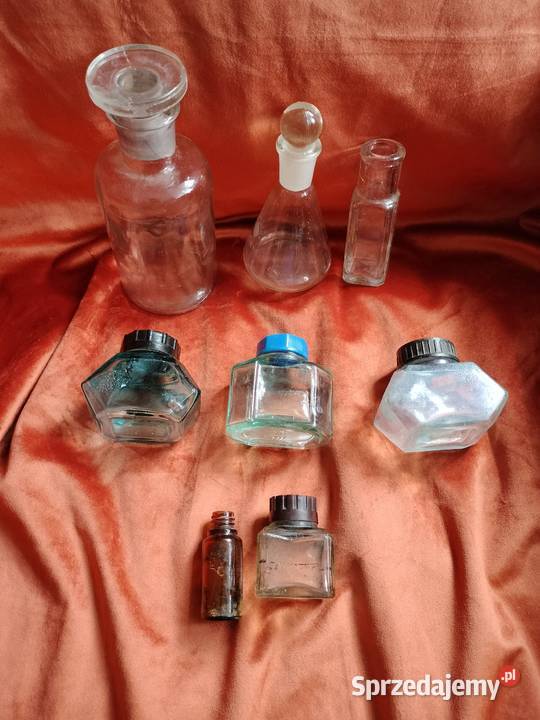 Stare butelki kałamarze prl zestaw Choszczno sprzedam