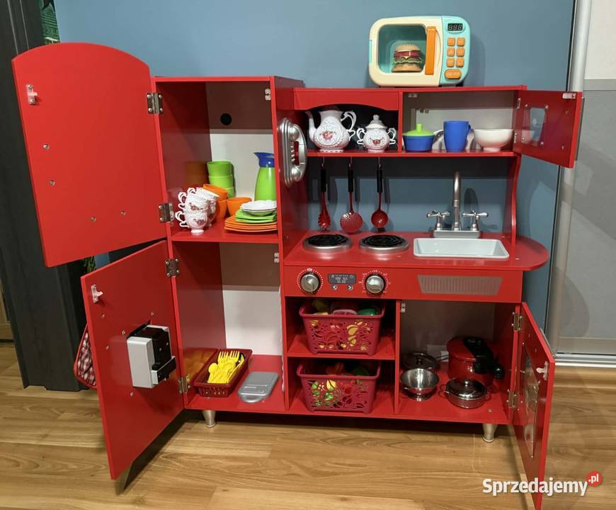Kuchnia drewniana dzieci Big RedAkcesoria Andrychów