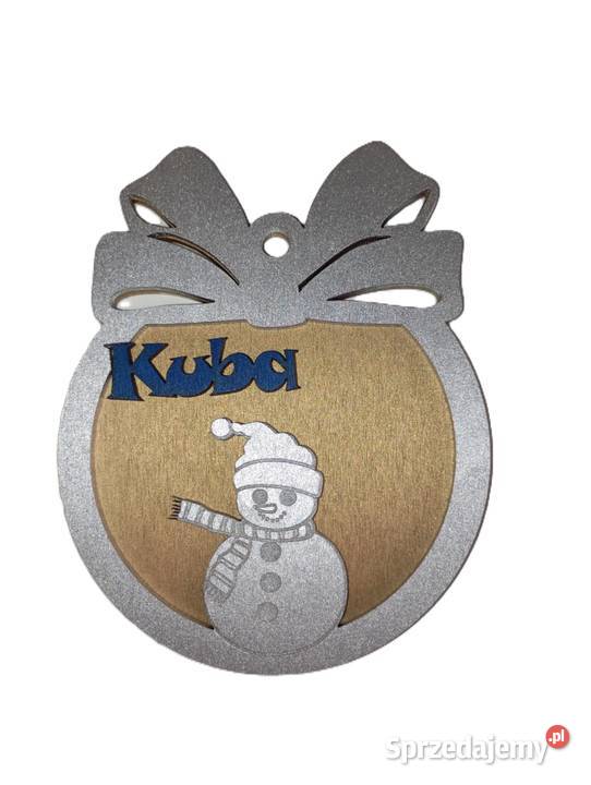 Drewniana bombka z dowolnym imieniem bądź nazwą Warszawa sprzedam