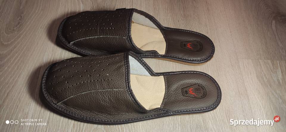 Nowe kapcie męskie skórzane Lublin