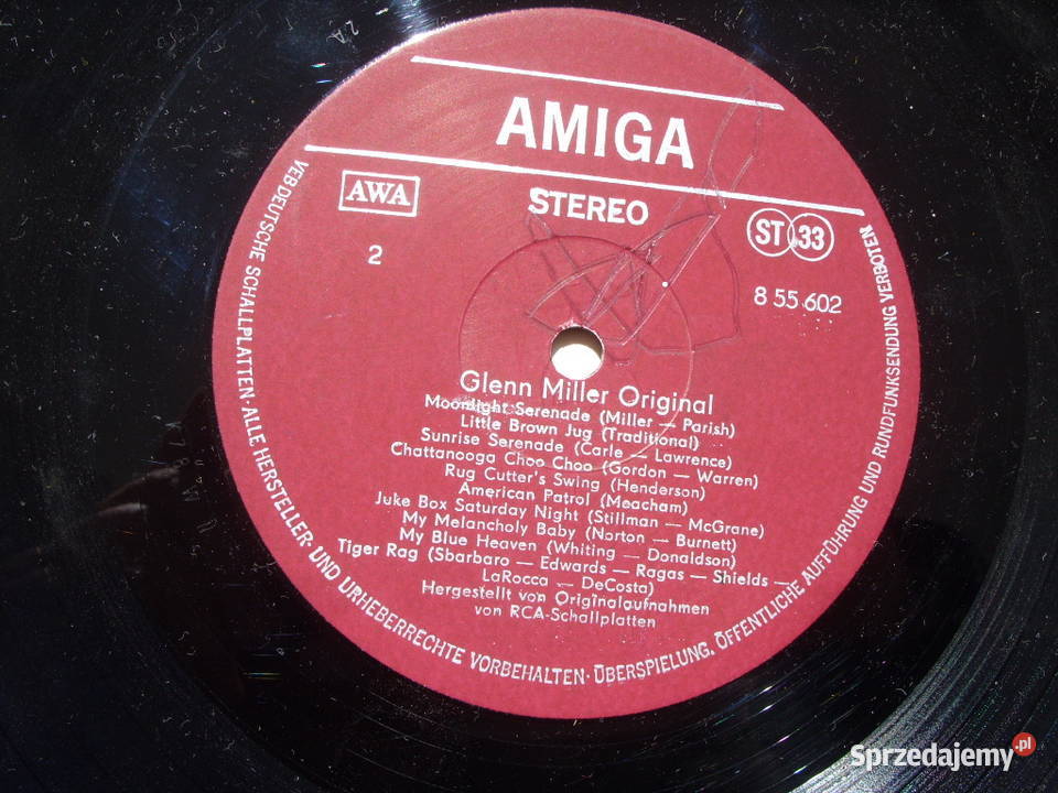 Winyl LP GLENN MILLERORIGINAL AMIGA 8 55 602