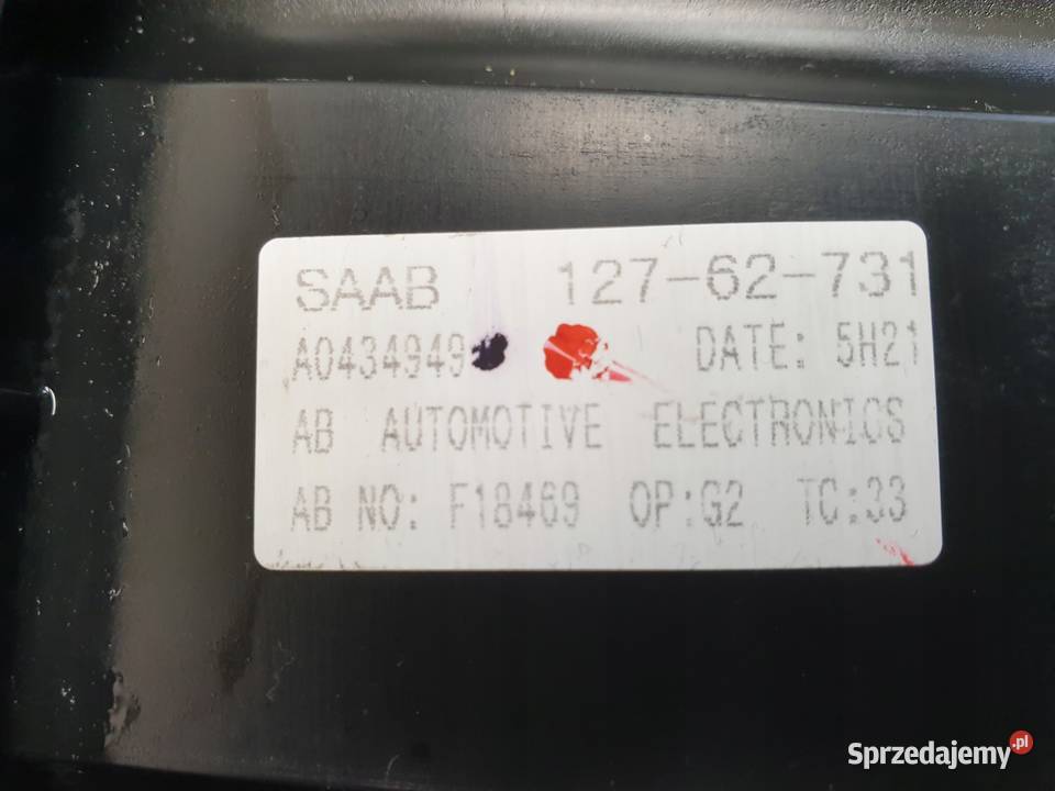PANEL KLIMATYZACJI Saab 95 lift nawiewu 12762731 lubelskie Rudka