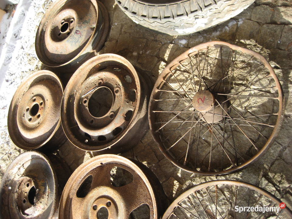 Stare felgi nitowane przedwojenne wanderer horch Marciszów